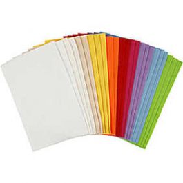 Hobbyvilt, vel 20x30 cm, dikte 1,5 mm, diverse kleuren, vel, 24div vellen, 180-200 g/m2 [HOB45295]