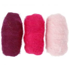 Gekaarde Wol, paars/roze harmonie, 3x10gr/ 1 doos [HOB-45334]