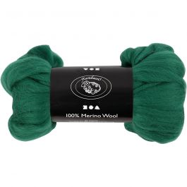 Merino Wol, dikte 21 my, groen, 100 gr/ 1 doos [HOB-46030]