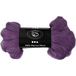 Laine Mérinos, ép. 21 my, violet, 100 gr/ 1 Pq. [HOB-46042]