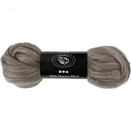 Laine Mérinos, ép. 21 my, natural grey, 100 gr/ 1 Pq. [HOB-46051]