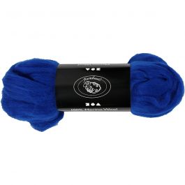 Laine Mérinos, ép. 21 my, bleu roi, 100 gr/ 1 Pq. [HOB-46056]