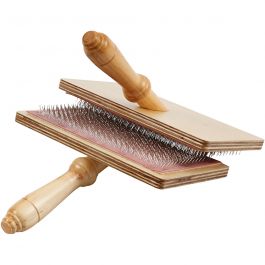 Brosse à carder, dim. 20x11 cm, 1 paire [HOB-46162]