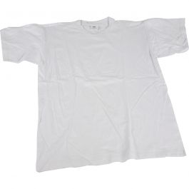 T-shirts, B: 32 cm, afm 3-4 jaar, ronde hals, 145 gr, wit, 1 stuk [HOB-47202]