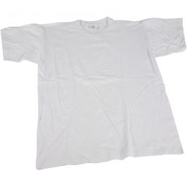 T-shirts, B: 48 cm, afm small, ronde hals, 145 gr, wit, 1 stuk [HOB-47210]