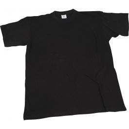 T-shirts, B: 55 cm, afm large, ronde hals, 145 gr, zwart, 1 stuk [HOB-47232]