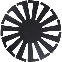 Forme tissage panier, H : 8 cm, d 14 cm, noir, 10 pièces/ 1 Pq. [HOB-47451]