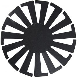 Forme tissage panier, H: 6 cm, d 8 cm, noir, 10 pièce/ 1 Pq. [HOB-47453]