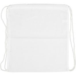 Tas met treksluiting, afm 37x41 cm, 130 gr, wit, 1 stuk [HOB-498800]