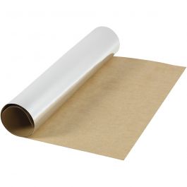 Faux Leather Papier, B: 49 cm, unikleurig,met folie, 350 gr, zilver, 1 m/ 1 rol [HOB-498947]