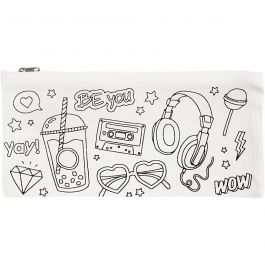 Etui, afm 11x23 cm, 210 gr, wit, 1 stuk [HOB-499907]