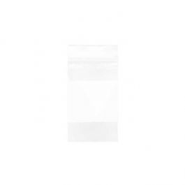 Gripzakken met Schrijfvlak 7,5x12,5cm PE 100 micron (100 stuks) [4WE35]