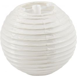 Papieren lamp, rond, d 7,5 cm, wit, 10 stuk/ 1 doos [HOB-50029]