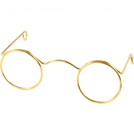 Lunettes, L : 60 mm, diamètre intérieur 21 mm, or, 10 pièces/ 1 Pq. [HOB-500311]