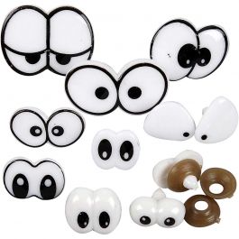 Grappige Ogen, afm 2-3 cm, 9 div/ 1 doos [HOB-500960]
