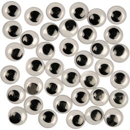 Yeux Mobiles, Non autocollants, d 12 mm, 30 pièces/ 1 Pq. [HOB-501122]