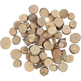 Disque en bois, d 10-15 mm, 25 gr/ 1 Pq. [HOB-50280]