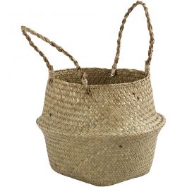 mand van zeegras, H: 13/24 cm, d 27 cm, 1 stuk [HOB-50305]
