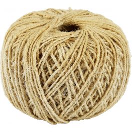 Ficelle de lin, ép. 2 mm, 180 m/ 1 rouleau [HOB-50334]