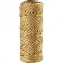 Bamboekoord, dikte 1 mm, goud, 65 m/ 1 rol [HOB-503488]