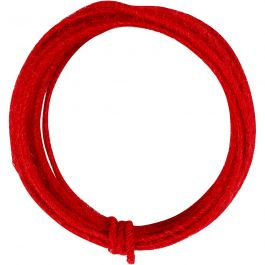 Jute koord, dikte 2-4 mm, rood, 3 m/ 1 doos [HOB-503496]