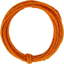 Jute koord, dikte 2-4 mm, oranje, 3 m/ 1 doos [HOB-503497]