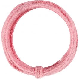 Fil de jute, ép. 2-4 mm, rose, 3 m/ 1 Pq. [HOB-503498]