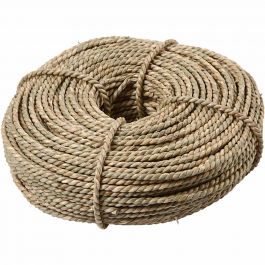 Ficelle de plantes de mer, ép. 2,8-3 mm, beige, 500 gr/ 1 boule [HOB-50388]