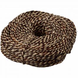 Ficelle de plantes de mer, ép. 3,5-4 mm, brun, 500 gr/ 1 boule [HOB-50389]