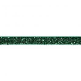 Ruban décoratif, L : 10 mm, vert, 5 m/ 1 rouleau [HOB-50446]