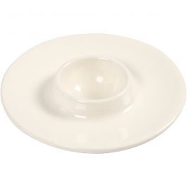 Coquetier, d 9,8cm, diamètre intérieur 3,9cm, blanc, 12 pièces/ 1 Pq. [HOB-50549]