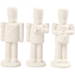 Casse-noisette, H: 14cm, blanc, 3 pièces/ 1 Pq. [HOB-50576]