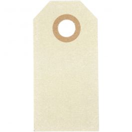 Manilla-labels, afm 3x6 cm, 250 gr, crème, 30 stuk/ 1 doos [HOB-510030]