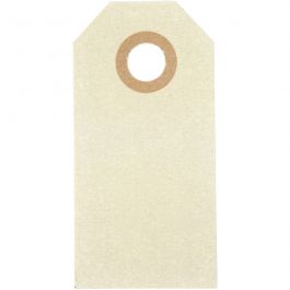 Manilla-labels, afm 3x6 cm, 250 gr, crème, 1000 stuk/ 1 doos [HOB-510031]
