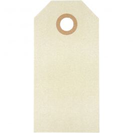 Manilla-labels, afm 4x8 cm, 250 gr, crème, 1000 stuk/ 1 doos [HOB-510041]
