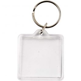 Sleutelhanger, afm 40x40 mm, 25 stuk/ 1 doos [HOB-51272]