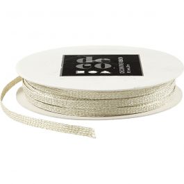 Lint, B: 5 mm, goud, 20 m/ 1 rol [HOB-51425]