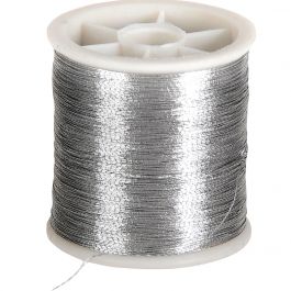 Fil à Coudre, ép. 0,15 mm, argent, 100 m/ 1 rouleau [HOB-514640]