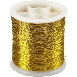 Fil à Coudre, ép. 0,15 mm, or, 100 m/ 1 rouleau [HOB-514650]