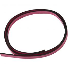 Band van Imitatie Leer, B: 10 mm, dikte 3 mm, roze, 1 m/ 1 doos [HOB-51483]