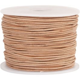 Leerkoord, dikte 1 mm, beige, 50m/ 1 rol [HOB-51528]