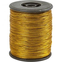 Koord, dikte 0,5 mm, goud, 100 m/ 1 rol [HOB-51530]