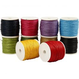 Katoenkoord, dikte 1 mm, sterke kleuren, 10x50 m/ 1 doos [HOB-51544]
