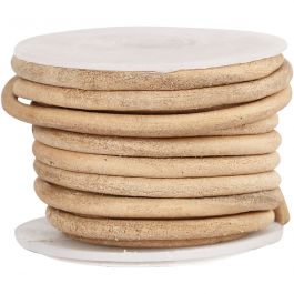 Leerkoord, dikte 4 mm, naturel, 5 m/ 1 rol [HOB-51557]