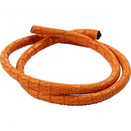 Krokodillenkoord, dikte 6 mm, rood bruin, 50cm [HOB-51564]