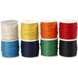 Katoenkoord, dikte 1 mm, diverse kleuren, 8x40 m/ 1 doos [HOB-51567]