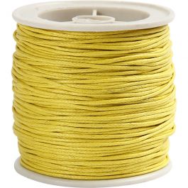Katoenkoord, dikte 1 mm, geel, 40 m/ 1 rol [HOB-51569]