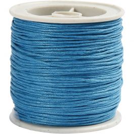 Katoenkoord, dikte 1 mm, turquoise, 40 m/ 1 rol [HOB-51572]