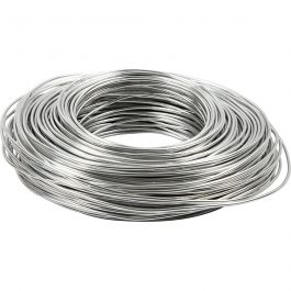 Alu draad, dikte 2,5 mm, zilver, 75 m/ 1 rol [HOB-51719]