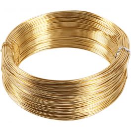 Alu draad, dikte 1.5 mm, goud, 100 m/ 1 rol [HOB-51723]